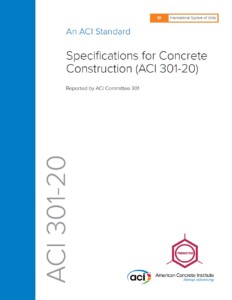 دانلود استاندارد ACI 301-20 نسخه متریک